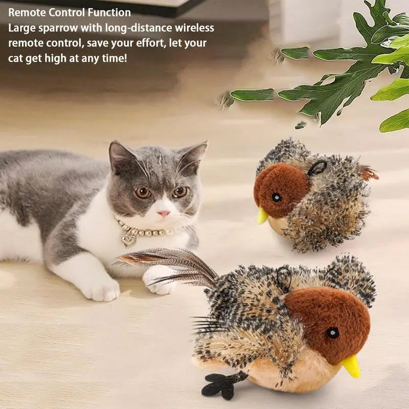 ChirpNPlay Interactive Cat Toy - Flapping Bird for Active Cats