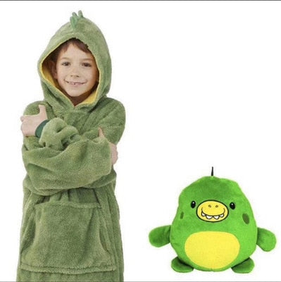 Childrens hooded best sale fleece blanket